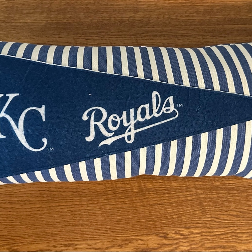 Kansas City Royals Striped Pillow